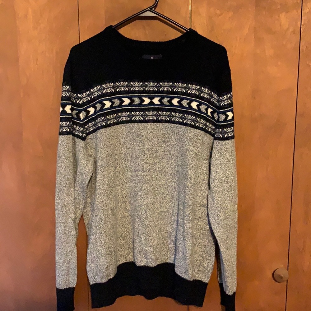 American Eagle Navy Sweater- L